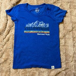 Blue Yellowstone National Park Tee